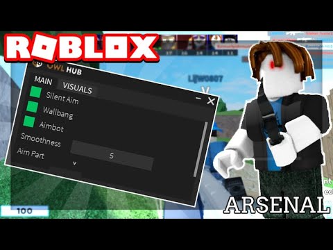 How to hack in Roblox Arsenal aimbot and wall hacks for free! (owlhub  script) 