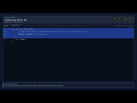 [Coding] Counting Bits Dp — Java DSA Prep