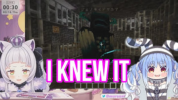 Shion Being So Cautious With Pekora House But Die From Her Curiosity | Minecraft [Hololive/Sub]