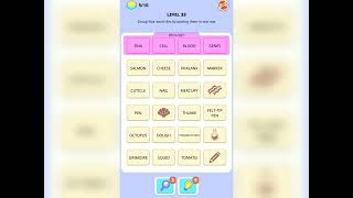 Word Merge Level 33 Solution Answer Walkthrough