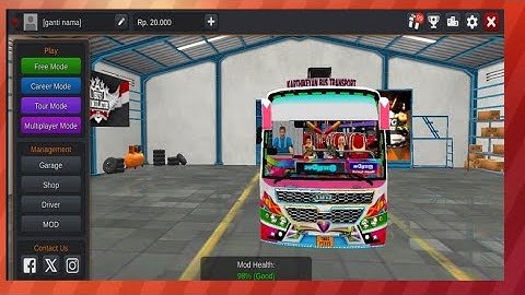 AMVJ Private bus mod for bussid