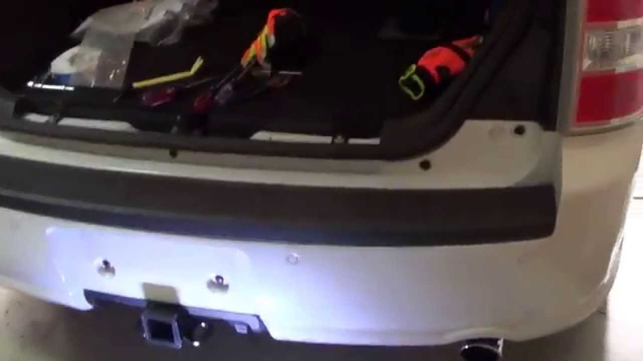 2014 Ford Flex Factory Trailer Hitch Installation - YouTube