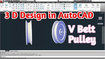 V Belt pulley design in AutoCAD | Hindi | Pulley design in Autocad | pulley design | V-Belt pulley
