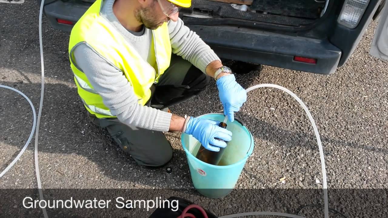 Groundwater sampling with HYDROGEA 12V pump YouTube