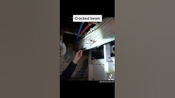 This cracked beam must be reinforced or could result in complete failure. #structure #homeinspection
