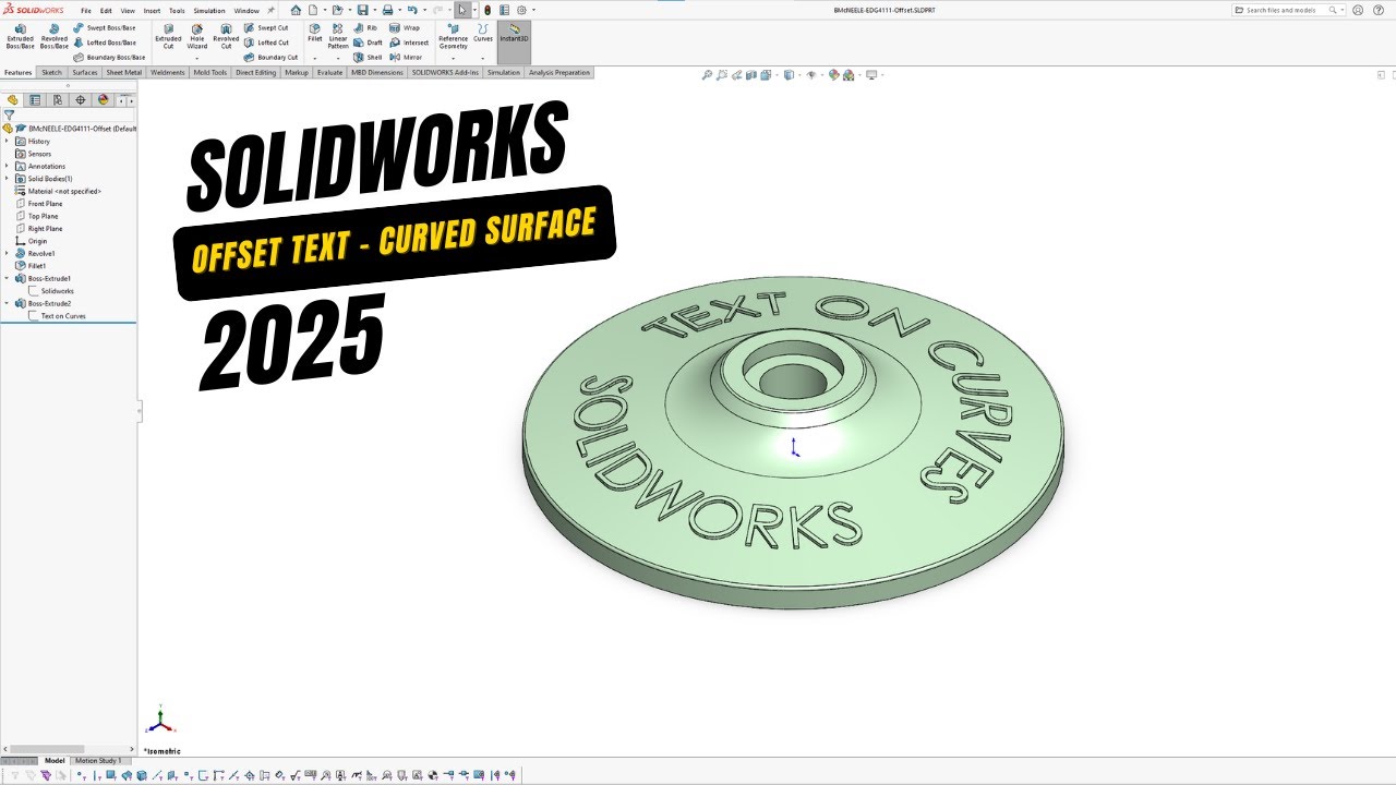 Offset From Surface – SolidWorks Workflow Tutorial | Lesson 10 | Mastering Surface Modeling 2024