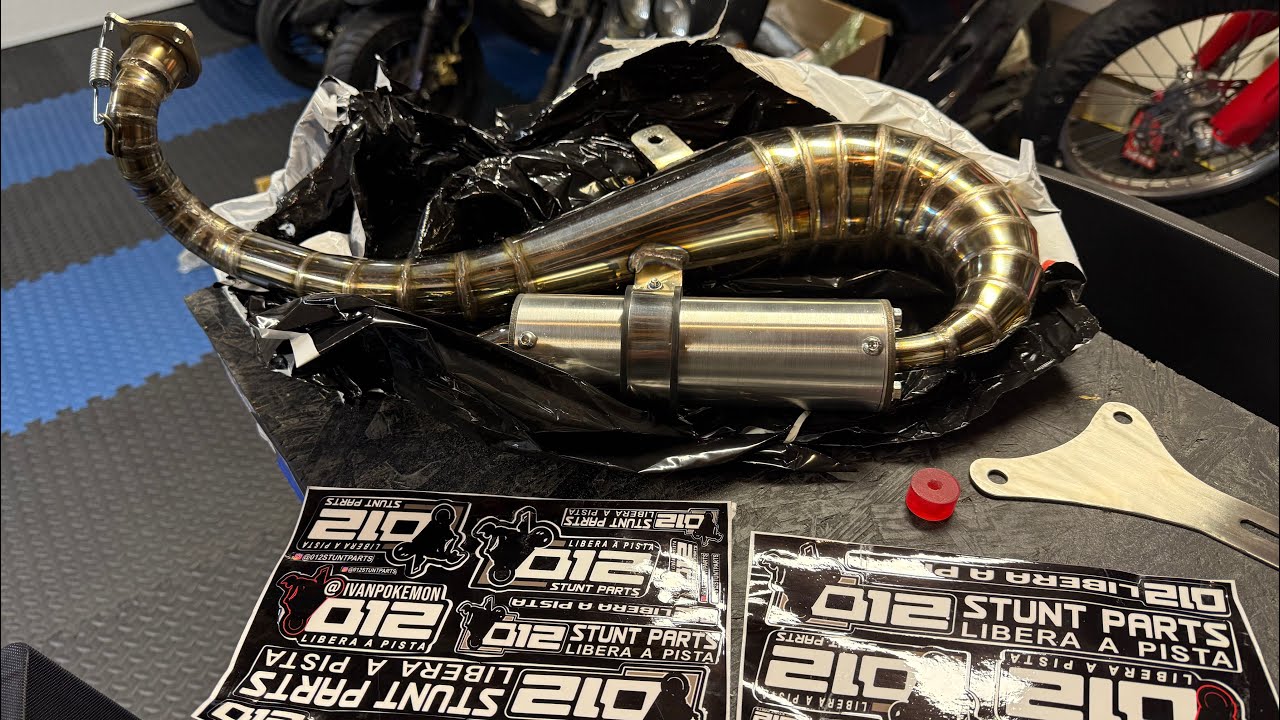 Unboxing Yamaha 3KJ Jog 012 Stunt Parts - RR Tuned exhaust from Brazil ...