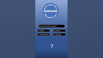Who wants to be a Pythonist? #shorts #python #quiz