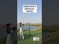 IDENTICAL tee shot under pressure 👌