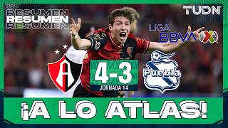 RESUMEN Y GOLES - Atlas vs Puebla | Liga MX - Jornada 14 Apertura 2026 | TUDN