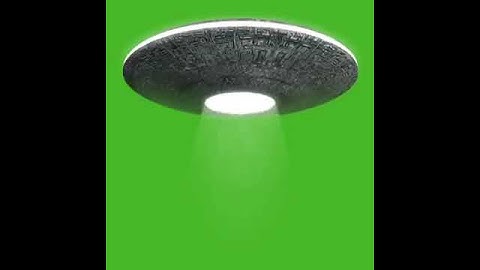 UFO landing superpower green screen effect