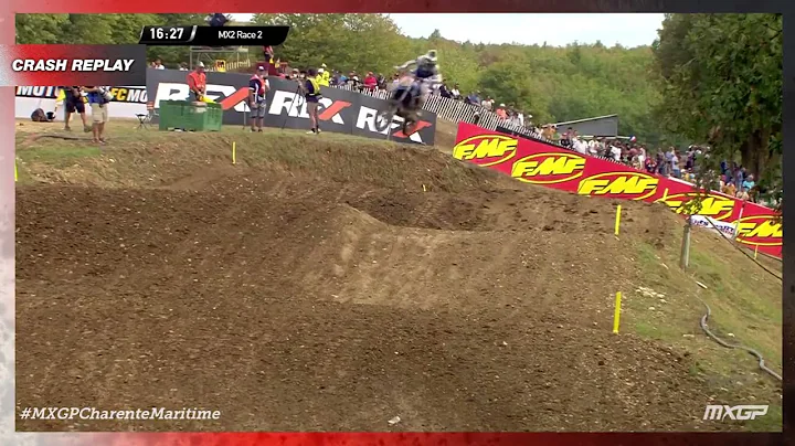 Geerts crash | MX2 Race 2 | MXGP of Charente Marit...