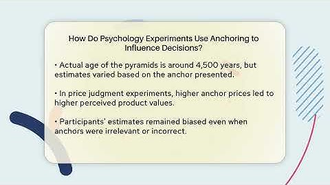 How Do Psychology Experiments Use Anchoring to Influence Decisions? | Strange Science HQ
