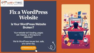 Website Down? Wevtec Fixes Wordpress Errors, Hacks Crashes Fast Secure