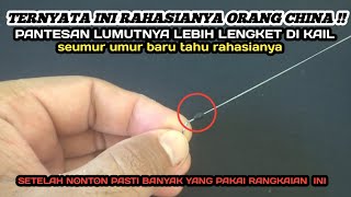 BONGKAR TRIK ORANG CHINA‼️Rahasia lumut lebih melekat di rangkaian 1 kail