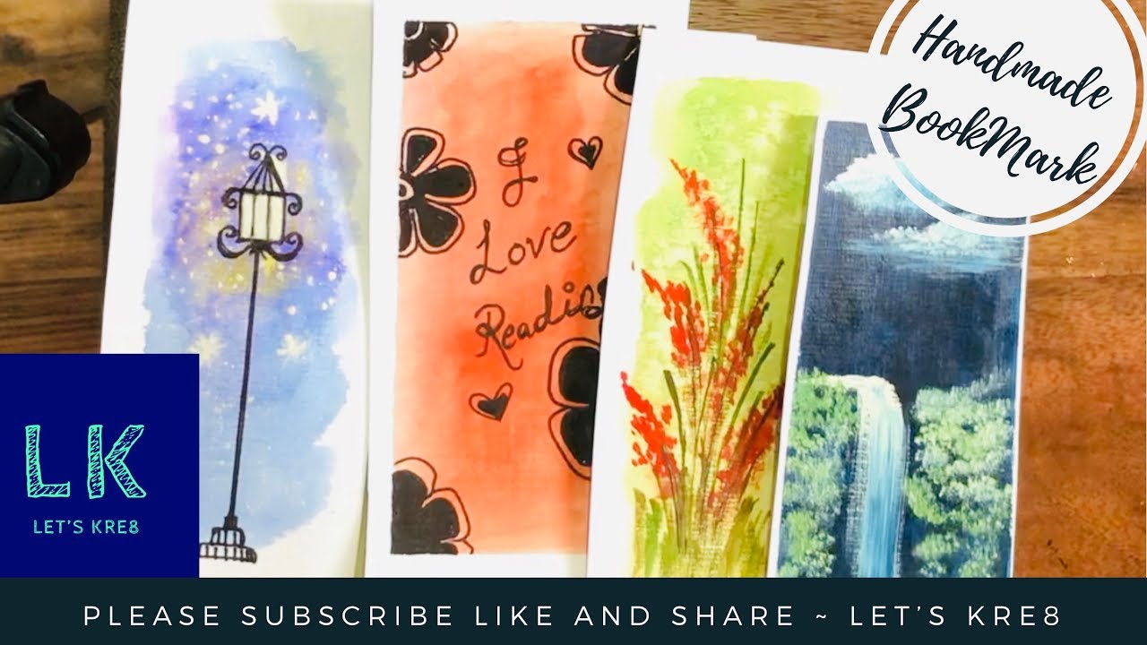 DIY Handmade Bookmarks How to make handmade bookmarks. YouTube