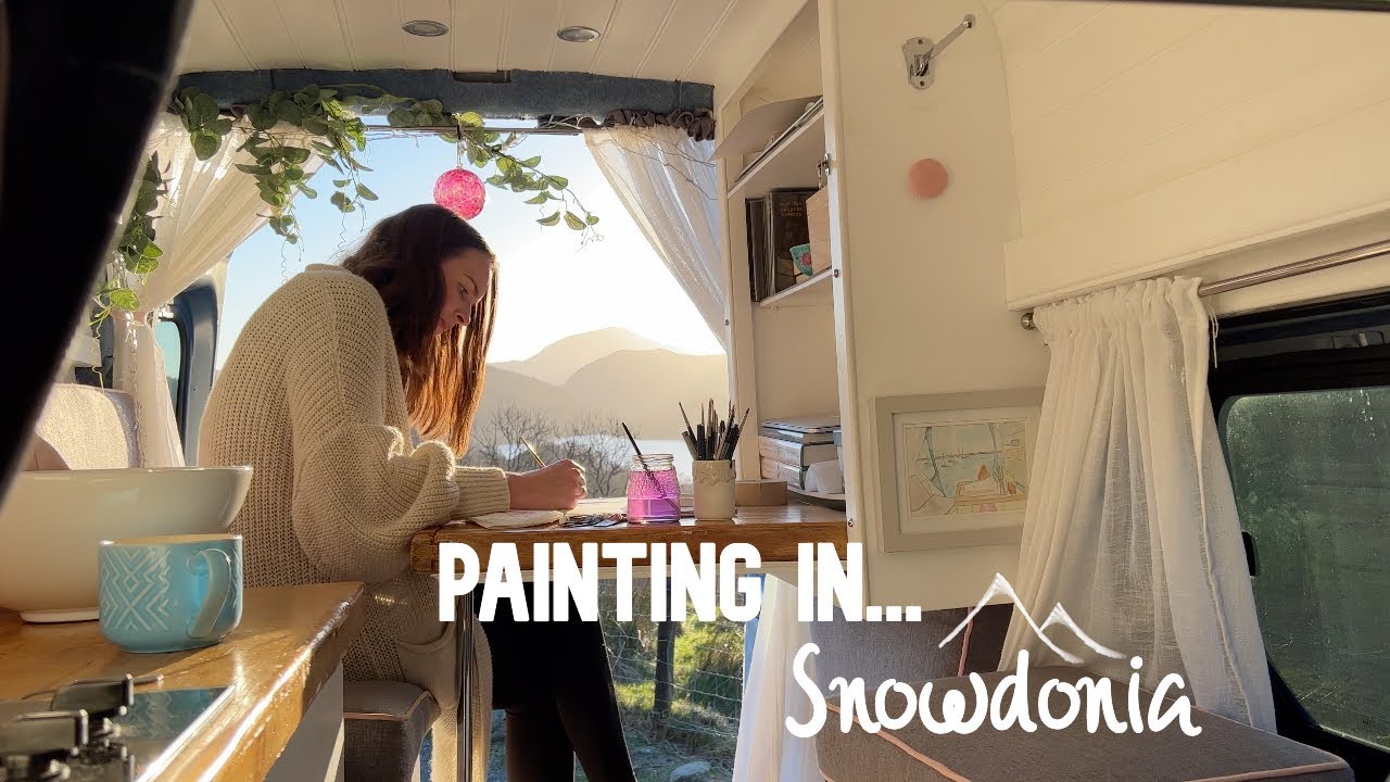 VANLIFE ARTIST | Watercolour Painting in Snowdonia