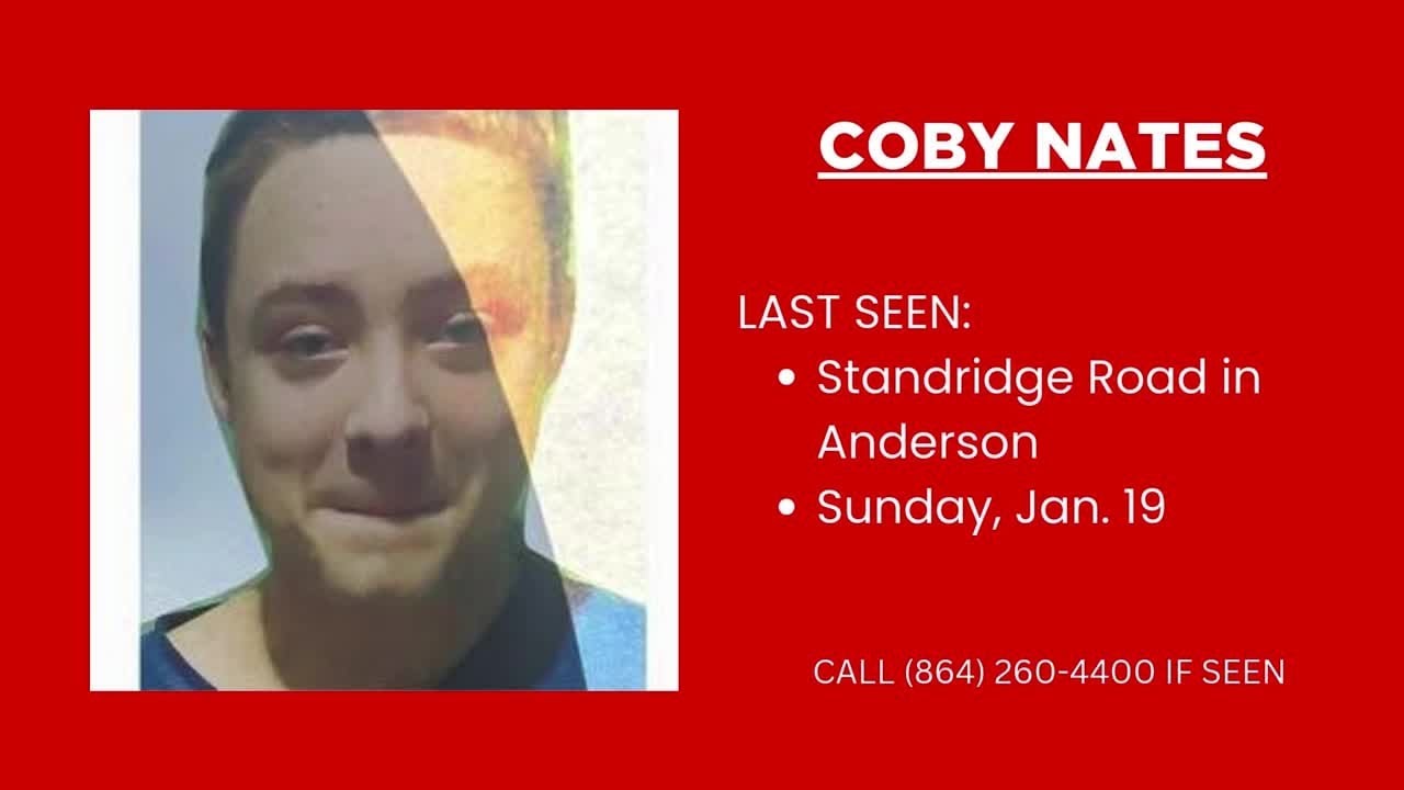 Anderson Co. deputies report searching for missing 18-year-old - YouTube