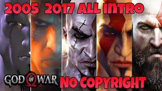 GOD OF WAR ALL INTRO 2005_2017 no copyright full video God of war no copyright freenocopyright