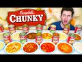 I tried every kind of CHUNKY Campbell's Soups... Best & Worst! Chili Mac, Cheesy Potato, and MORE!