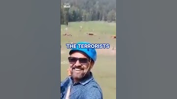 Oblivious tourist zip-lines over terror attack that killed 26 in Kashmir