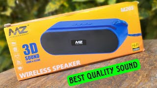 Mz bluetooth speaker | mz m205 speaker sound test