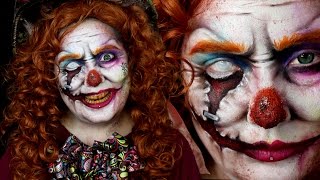 Mad Hatter Evil Clown Wonderland Makeup Tutorial(The Mad Hatter is a bit creepy on his own, but add an evil clown twist in this makeup Halloween SFX tutorial and he takes on a new light. With some inspiration ..., 2016-06-09T23:02:22.000Z)