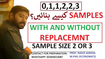 How To Make Samples with or without replacement || Easy trick