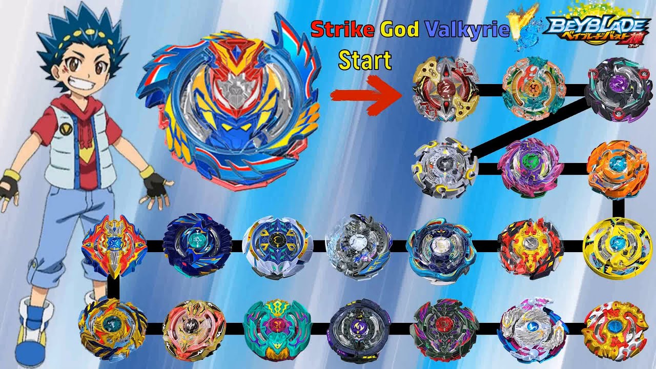 Beyblade Burst God 【Strike God Valkyrie VS ALL Season 2 marathon