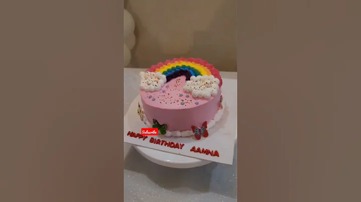 Birthday decorations||rainbow theme||#birthday #decoration #rainbow #theme #youtubeshorts #ytshorts.