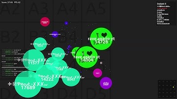EPIC ALISIO INSTANT MERGE DESTRUCTIOM//AGARIO//15K IN 1 SPLIT?????