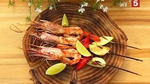 Шашлык из креветок. Секреты шеф-повара. Утро на 5