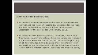 Grade 8 Term 2 - Topic 1 - Accounting Cycle
