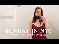 Weekly vlog nyc vintage shopping planting a david austin rose sewing a frankie shop inspired coat