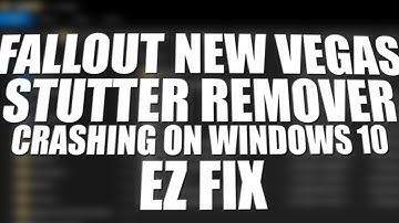 [2021] EZ FIX FOR "FALLOUT NEW VEGAS STUTTER REMOVER" MOD CAUSING CRASHING ON WINDOWS 10