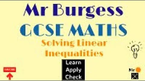 GCSE Maths - Solving Linear Inequalities: Learn, Apply, Check