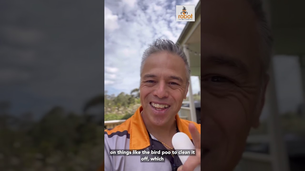 HOBOT S7Pro cleans bird poo off glass in seconds