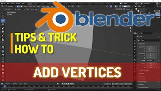 Blender How To Add Vertices