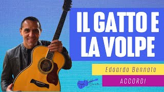 Il Gatto e la Volpe - E. Bennato - Tutorial accordi chords