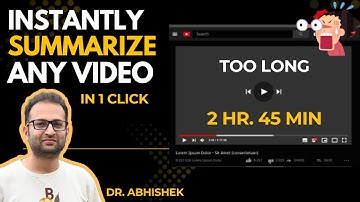 🚀Summarize Any YouTube Video INSTANTLY with These 2 AI Tools! Productivity Hack