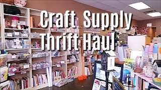 Craft Supply Thrift Haul and Tips