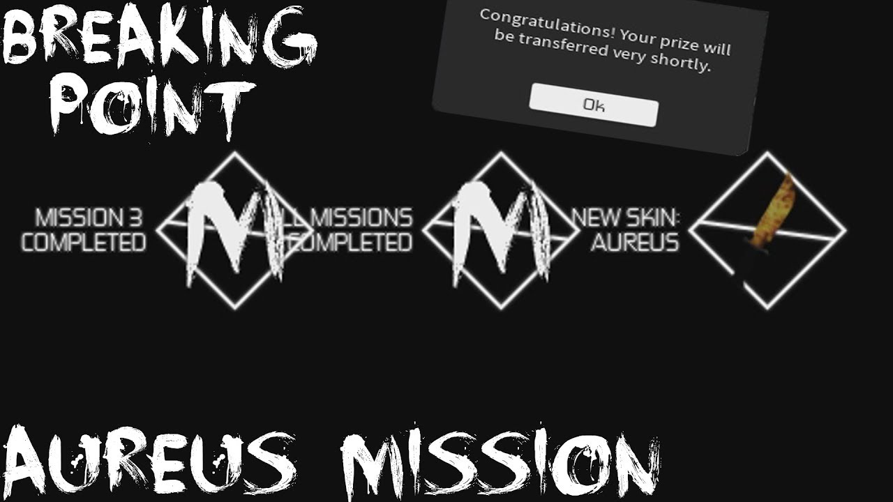 Roblox Breaking Point Completing The Aureus Mission Youtube