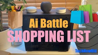 Google vs Siri vs Alexa - Shopping List: Adding and Removing Items. TechNewOld Ai Arena.