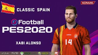 XABI ALONSO face stats (Classic Spain) How to create in PES 2020