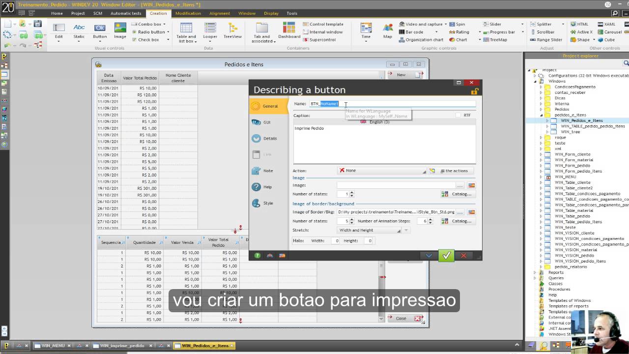 Windev Curso 129 Pedidos 29 Pedido Iniciando Relatorio