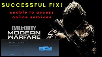 How to Fix "Unable to access online services" on Call of Duty Modern Warfare Warzone Successfully?