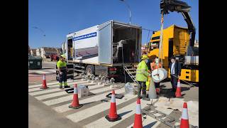 Rehabilitación de colector DN1000 sin zanja | Manga continua CIPP UV (Sistema UVA)