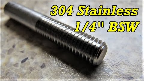 CNC lathe threading 1/4" BSW on 304 Stainless steel, Sumitomo full form thread insert