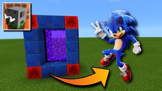 COMO HACER UN PORTAL A SONIC 2 en CRAFTSMAN (Building Craft)