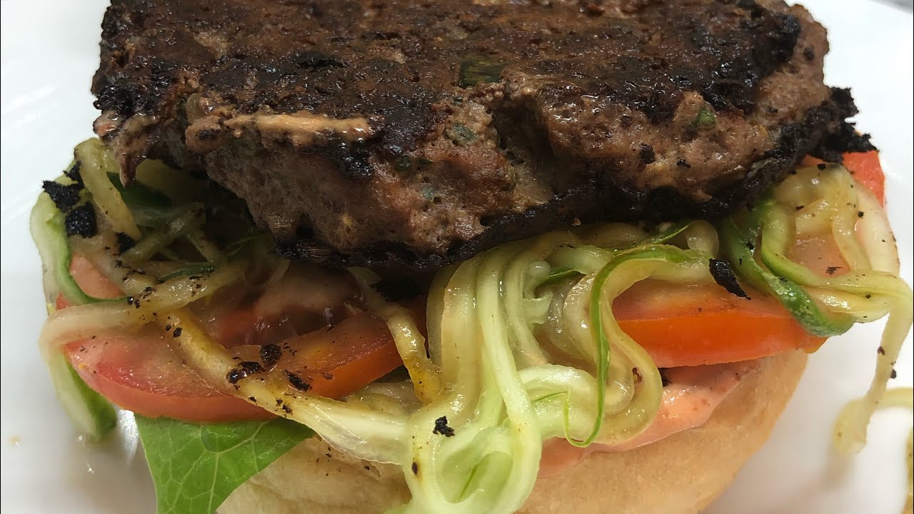 Homemade hamburger 🍔 - YouTube